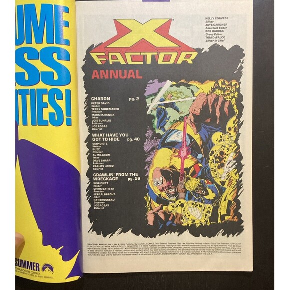 X-Factor: Annual No. 8, No. 72, No. 108, No. 118, No. 134 Marvel Comics (1991-7) - Picture 9 of 16